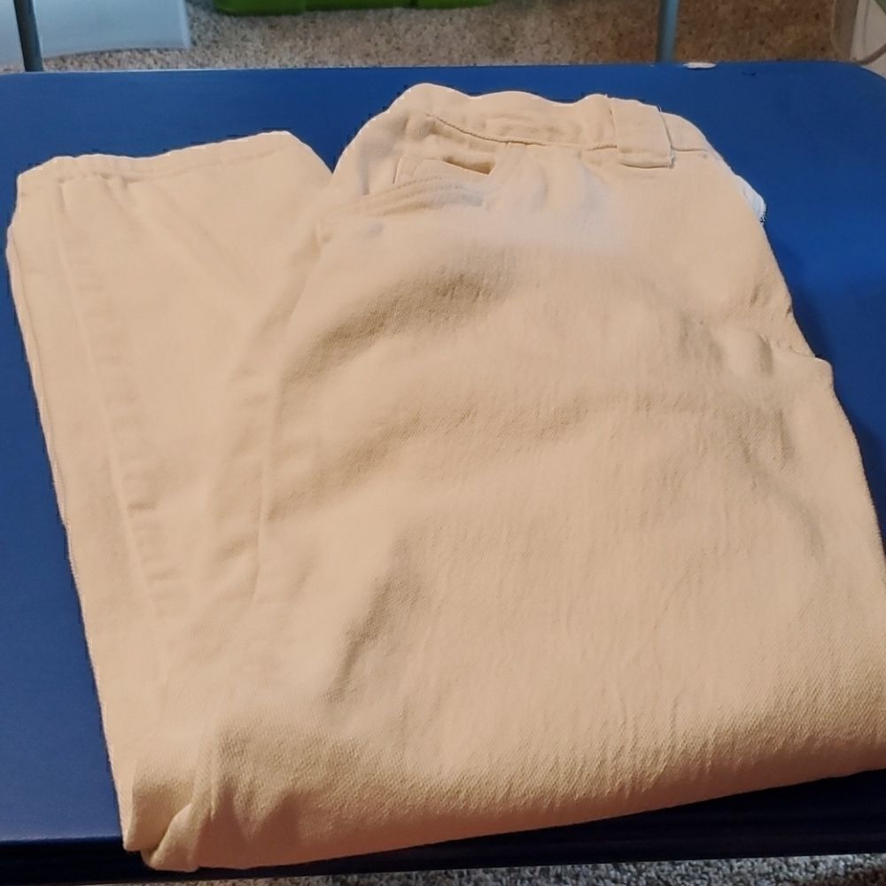 Vintage Bonjour Jeans -white winter